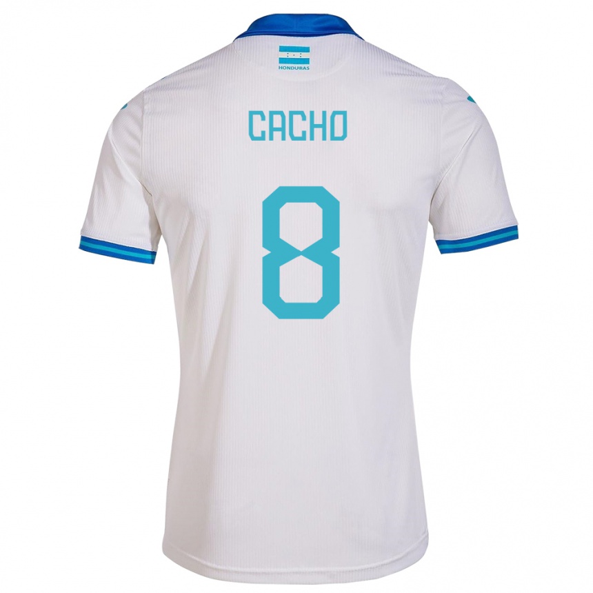 Kids Football Honduras Daylor Cacho #8 White Home Jersey 24-26 T-Shirt Uk