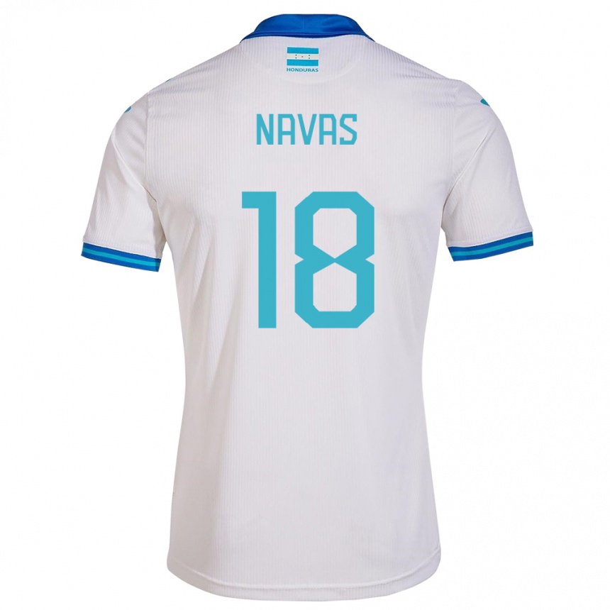 Kids Football Honduras Johan Navas #18 White Home Jersey 24-26 T-Shirt Uk