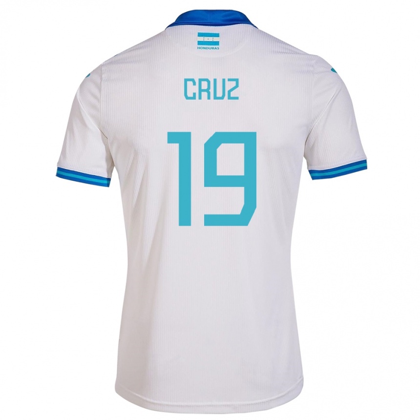 Kids Football Honduras Russel Cruz #19 White Home Jersey 24-26 T-Shirt Uk