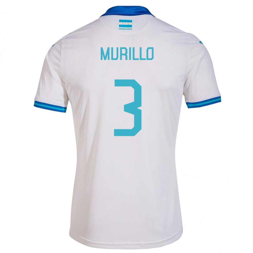 Kids Football Honduras Bárbara Murillo #3 White Home Jersey 24-26 T-Shirt Uk