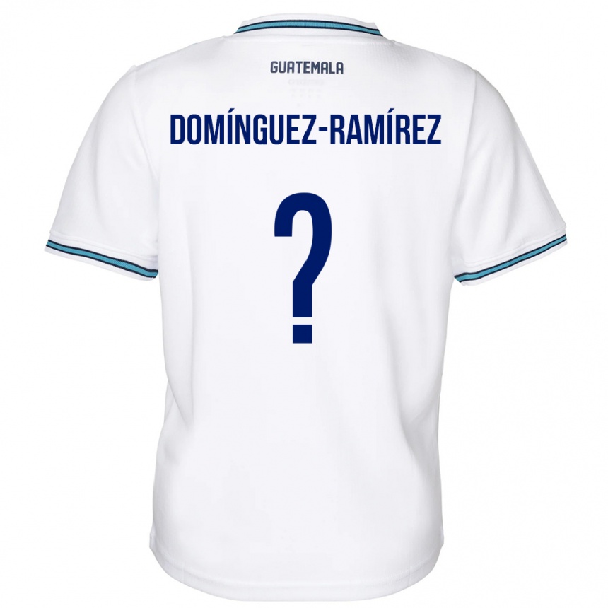 Kids Football Guatemala Marco Domínguez-Ramírez #0 White Home Jersey 24-26 T-Shirt Uk