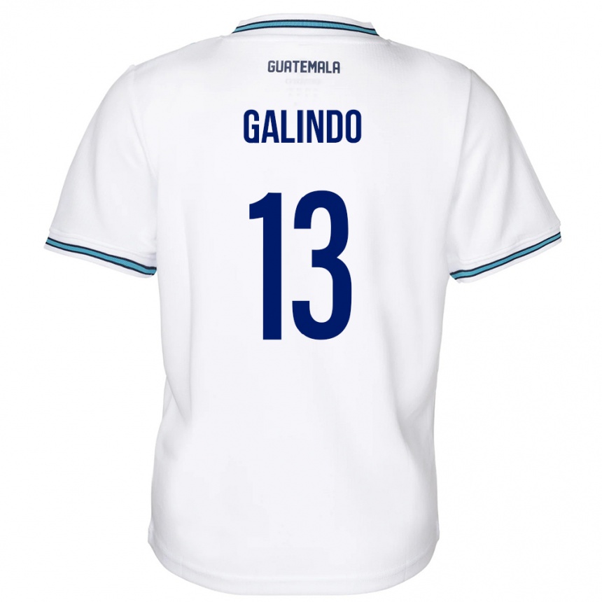 Kids Football Guatemala Alejandro Galindo #13 White Home Jersey 24-26 T-Shirt Uk