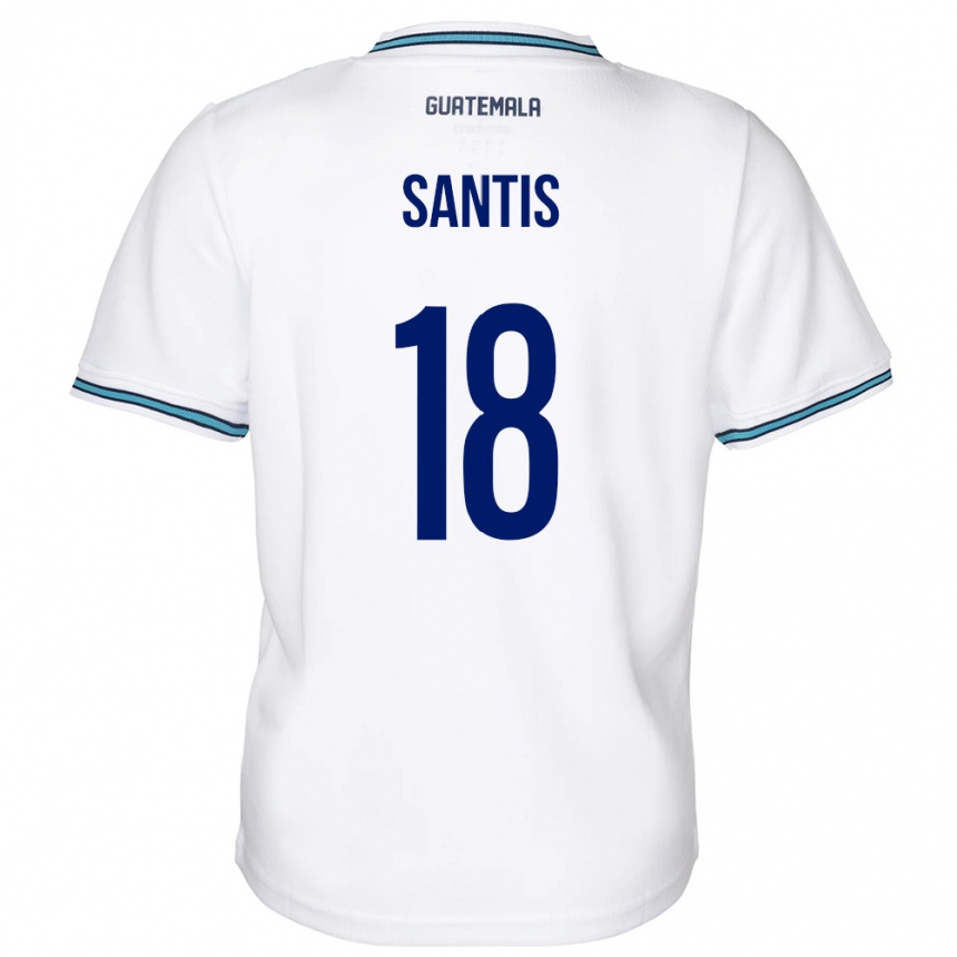 Kids Football Guatemala Óscar Santis #18 White Home Jersey 24-26 T-Shirt Uk