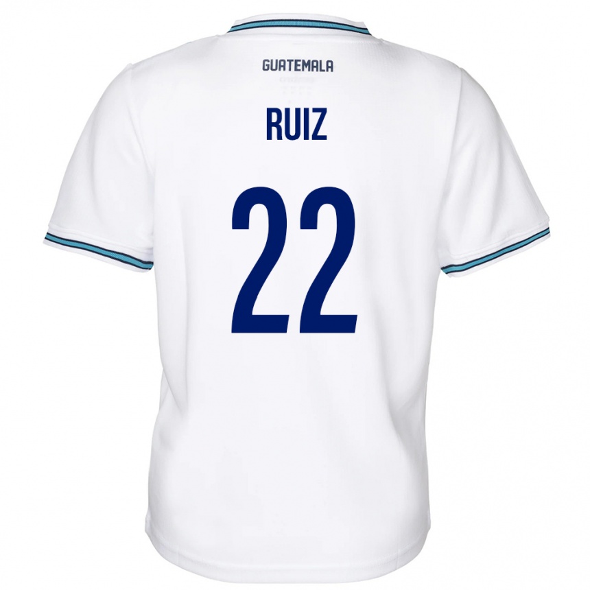 Kids Football Guatemala Kevin Ruiz #22 White Home Jersey 24-26 T-Shirt Uk