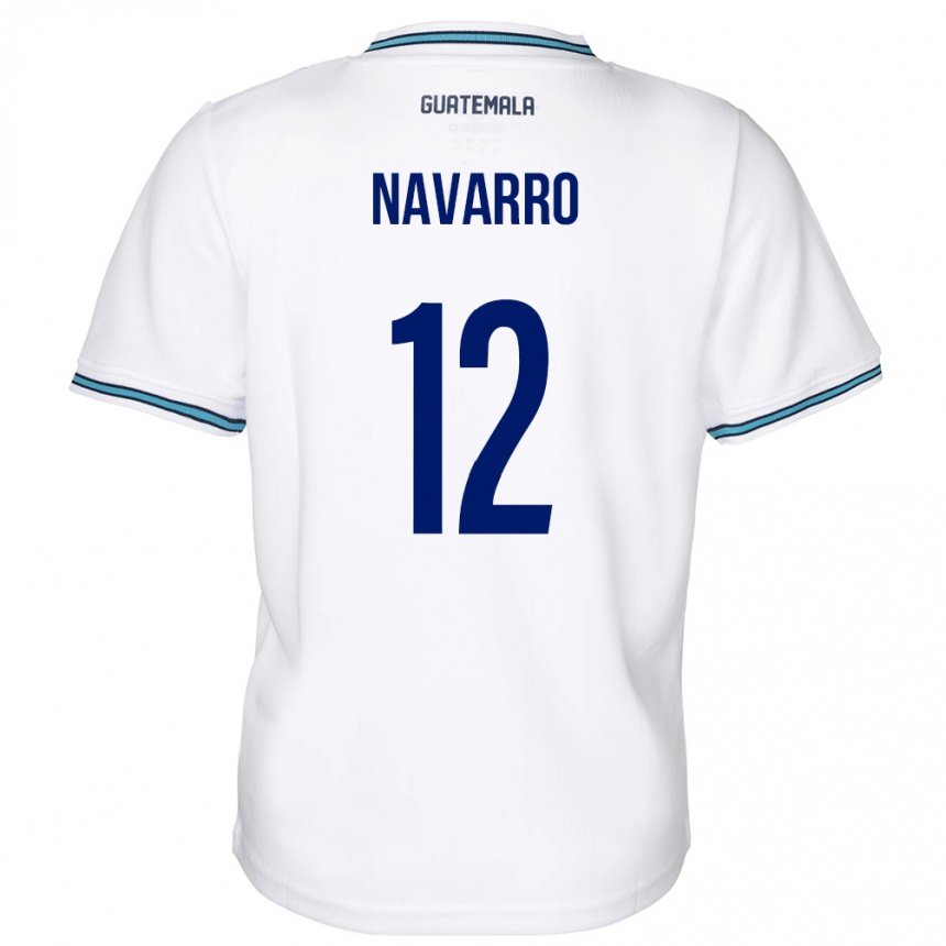 Kids Football Guatemala Kenderson Navarro #12 White Home Jersey 24-26 T-Shirt Uk