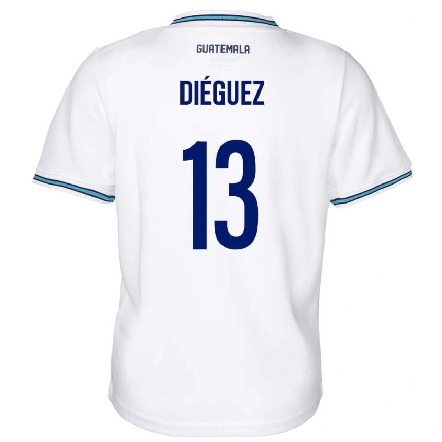 Kids Football Guatemala Jonathan Diéguez #13 White Home Jersey 24-26 T-Shirt Uk