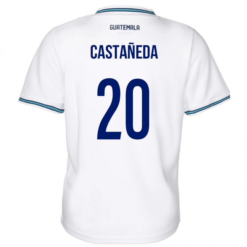 Kids Football Guatemala Brayam Castañeda #20 White Home Jersey 24-26 T-Shirt Uk