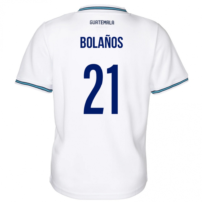 Kids Football Guatemala Diego Bolaños #21 White Home Jersey 24-26 T-Shirt Uk