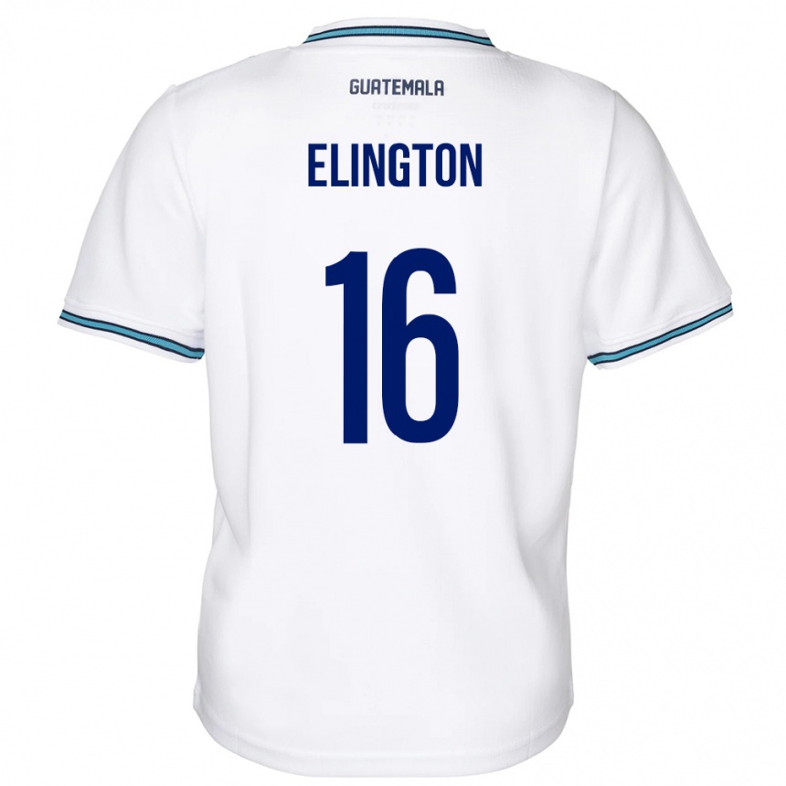 Kids Football Guatemala Elvi Elington #16 White Home Jersey 24-26 T-Shirt Uk