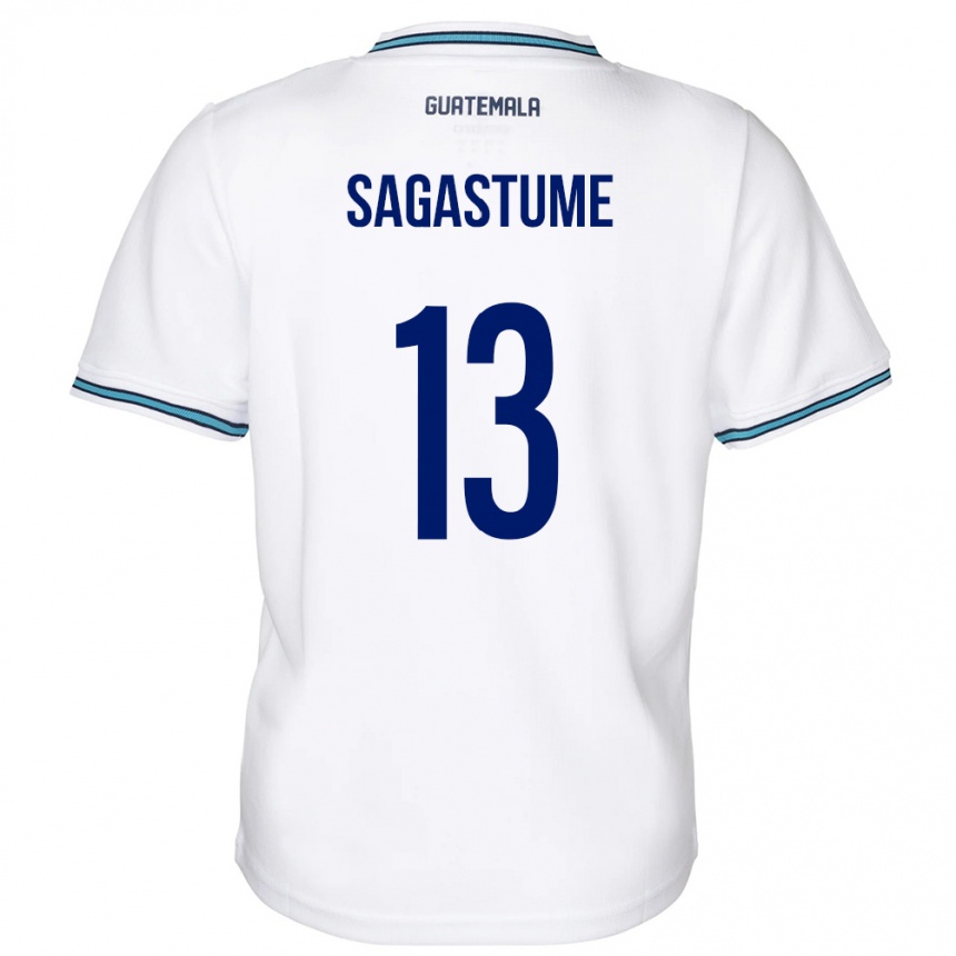 Kids Football Guatemala Selvin Sagastume #13 White Home Jersey 24-26 T-Shirt Uk