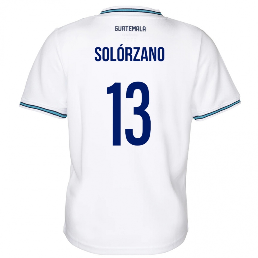 Kids Football Guatemala Aisha Solórzano #13 White Home Jersey 24-26 T-Shirt Uk