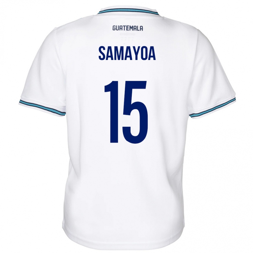 Kids Football Guatemala Giselle Samayoa #15 White Home Jersey 24-26 T-Shirt Uk