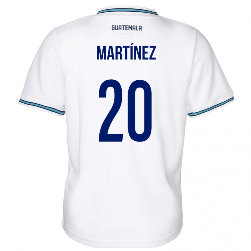 Kids Football Guatemala Ana Lucía Martínez #20 White Home Jersey 24-26 T-Shirt Uk