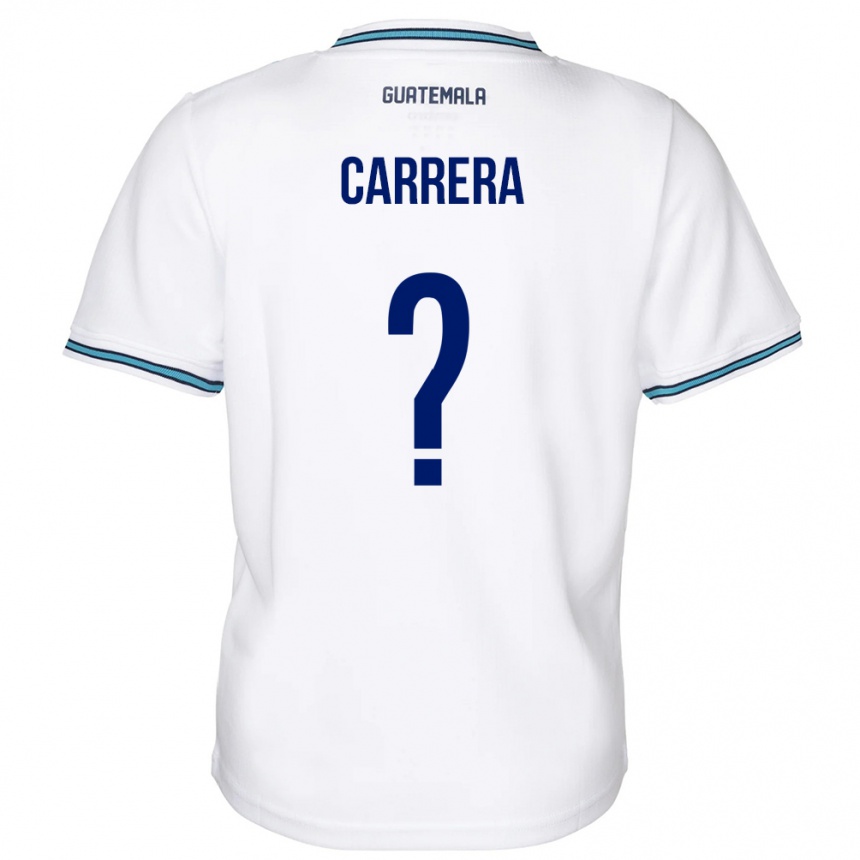 Kids Football Guatemala Naydelin Carrera #0 White Home Jersey 24-26 T-Shirt Uk