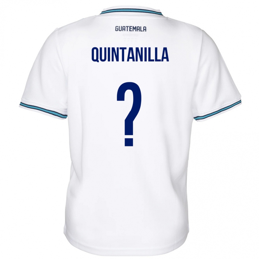 Kids Football Guatemala Anayelli Quintanilla #0 White Home Jersey 24-26 T-Shirt Uk