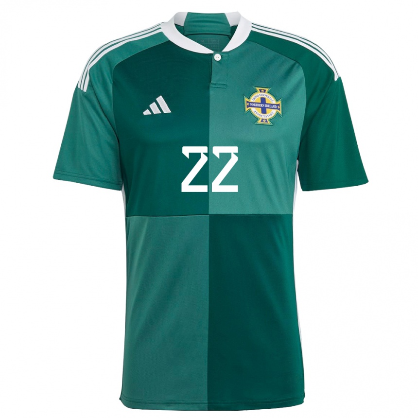 Kids Football Northern Ireland Abbie Magee #22 Green Home Jersey 24-26 T-Shirt Uk