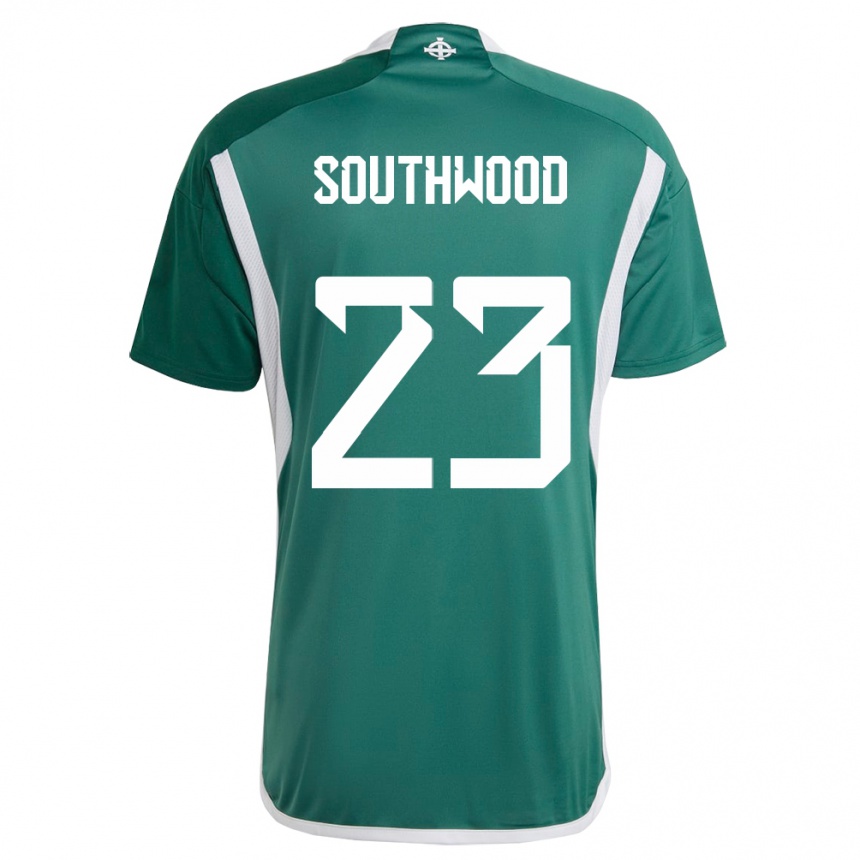 Kids Football Northern Ireland Luke Southwood #23 Green Home Jersey 24-26 T-Shirt Uk