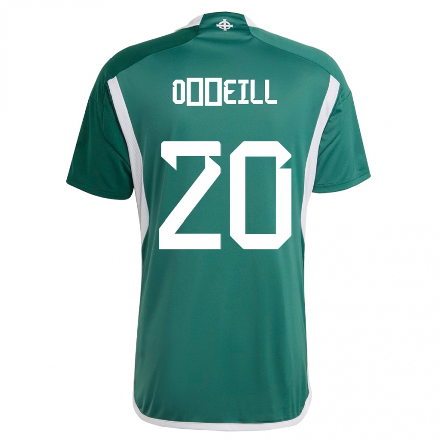 Kids Football Northern Ireland Ceadach O’neill #20 Green Home Jersey 24-26 T-Shirt Uk