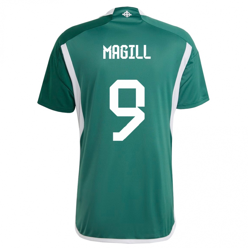 Kids Football Northern Ireland Simone Magill #9 Green Home Jersey 24-26 T-Shirt Uk