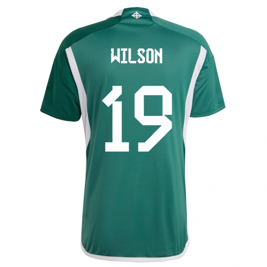 Kids Football Northern Ireland Emily Wilson #19 Green Home Jersey 24-26 T-Shirt Uk