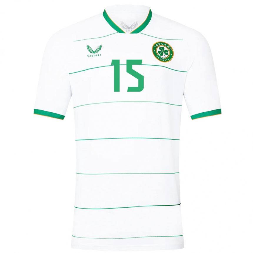 Kids Football Ireland Gideon Tetteh #15 White Away Jersey 24-26 T-Shirt Uk