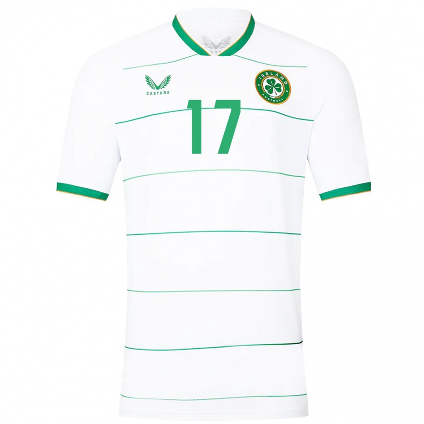 Kids Football Ireland Jamie Finn #17 White Away Jersey 24-26 T-Shirt Uk