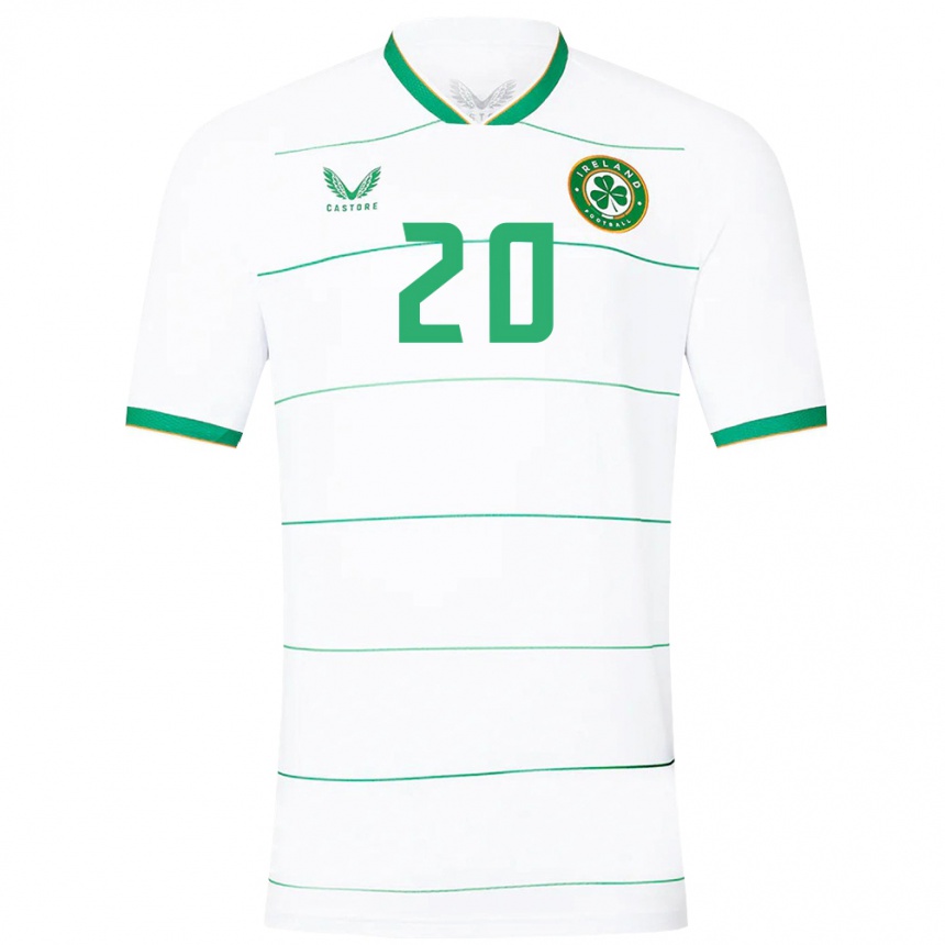 Kids Football Ireland Glenn Mcconnell #20 White Away Jersey 24-26 T-Shirt Uk