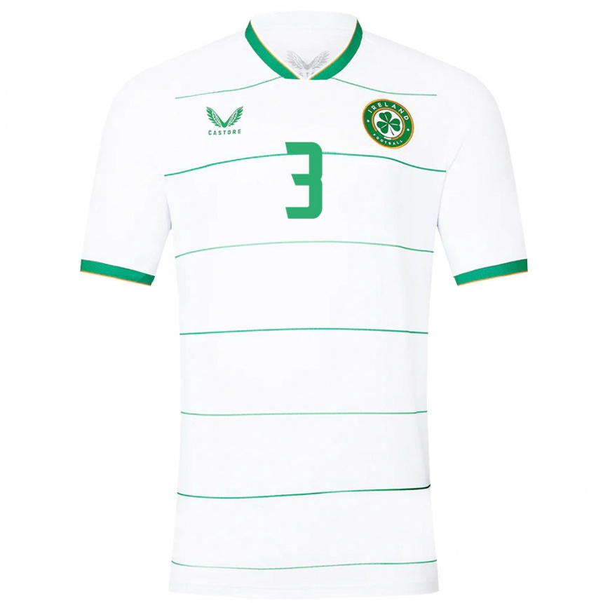 Kids Football Ireland Harry Mcglinchley #3 White Away Jersey 24-26 T-Shirt Uk