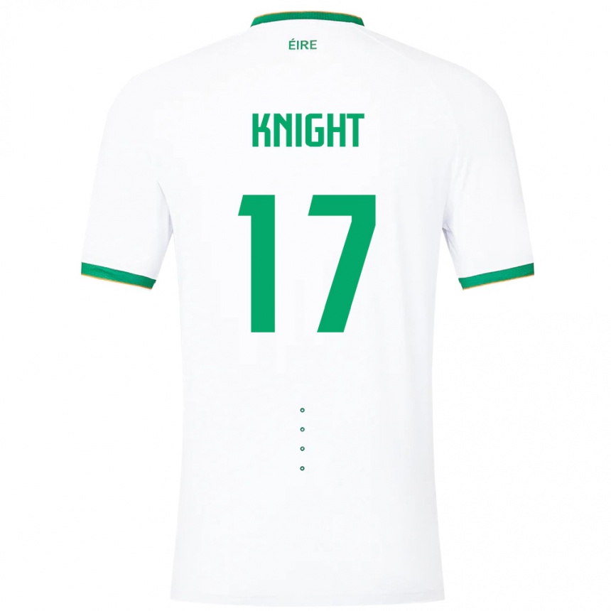 Kids Football Ireland Jason Knight #17 White Away Jersey 24-26 T-Shirt Uk