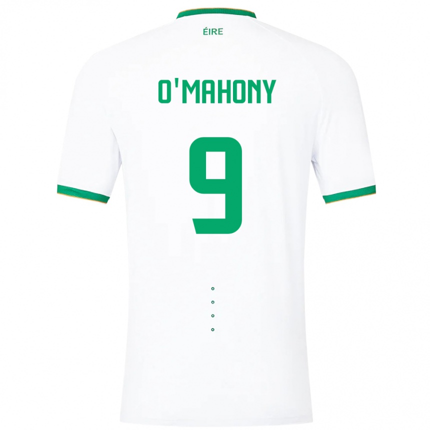 Kids Football Ireland Mark O'mahony #9 White Away Jersey 24-26 T-Shirt Uk