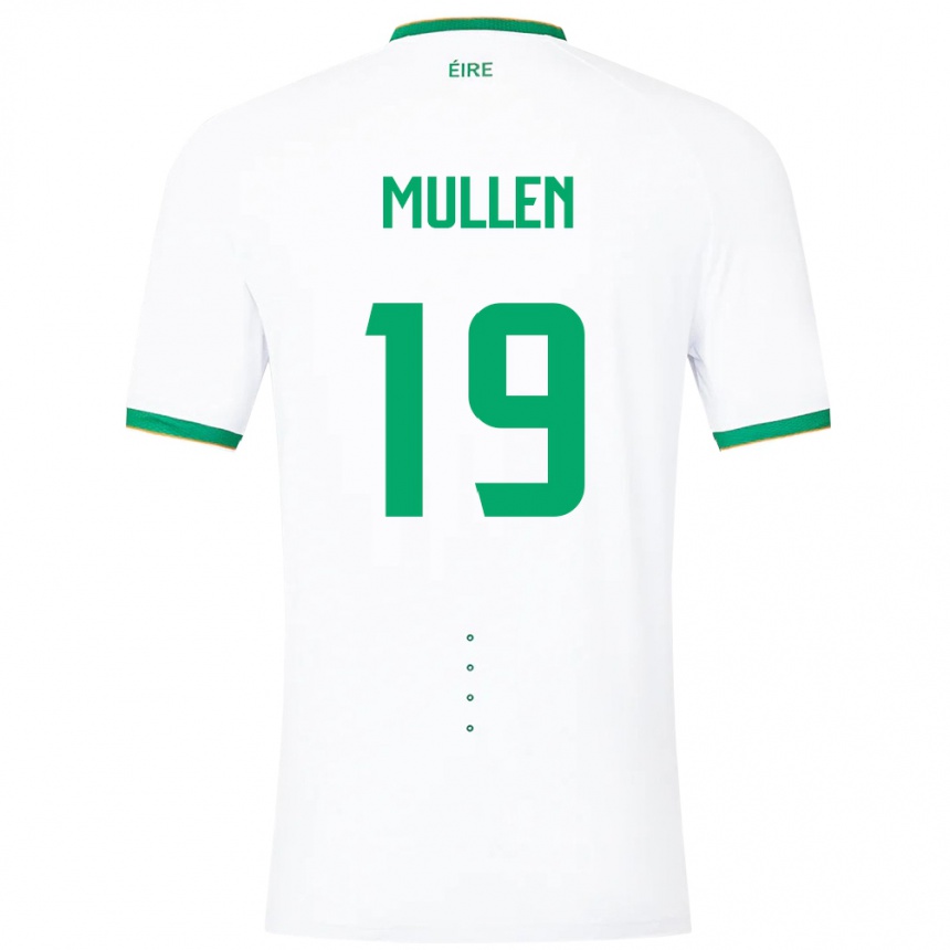 Kids Football Ireland Senan Mullen #19 White Away Jersey 24-26 T-Shirt Uk