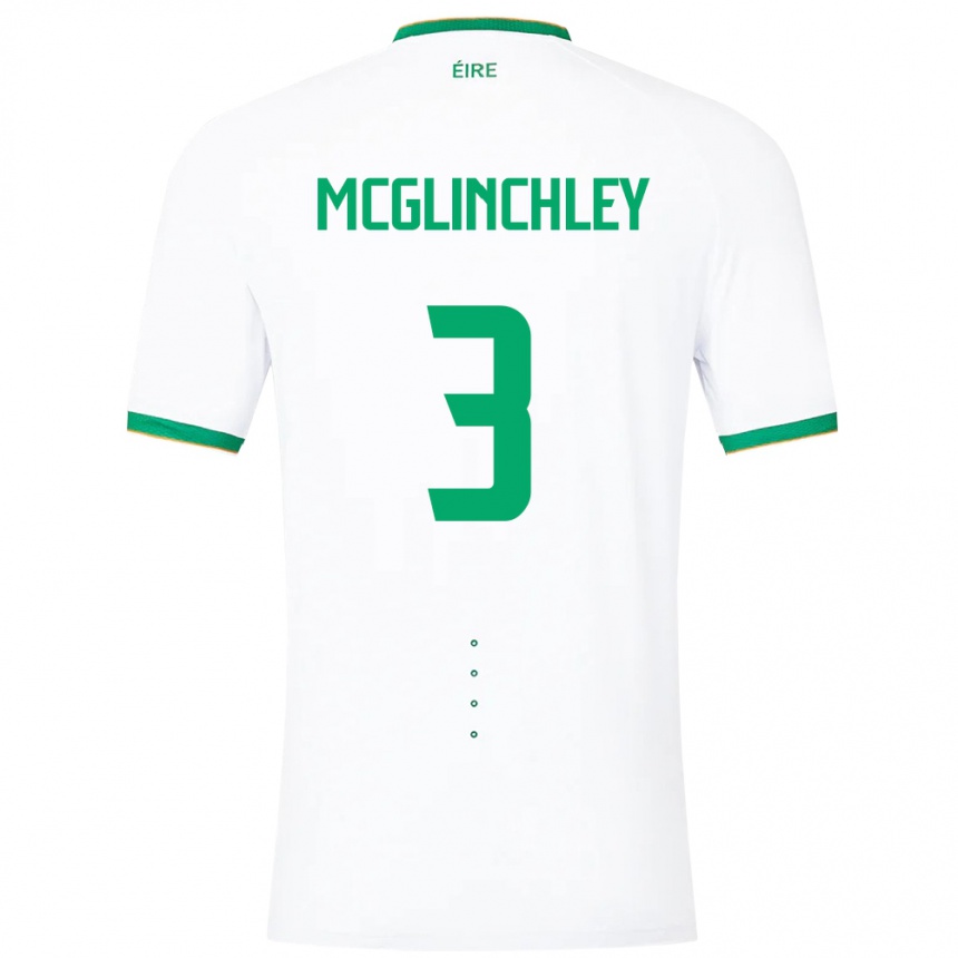 Kids Football Ireland Harry Mcglinchley #3 White Away Jersey 24-26 T-Shirt Uk