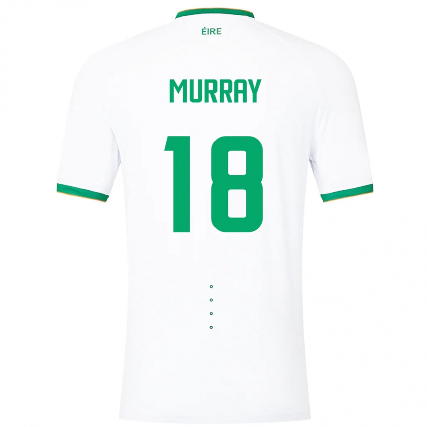 Kids Football Ireland Matthew Murray #18 White Away Jersey 24-26 T-Shirt Uk