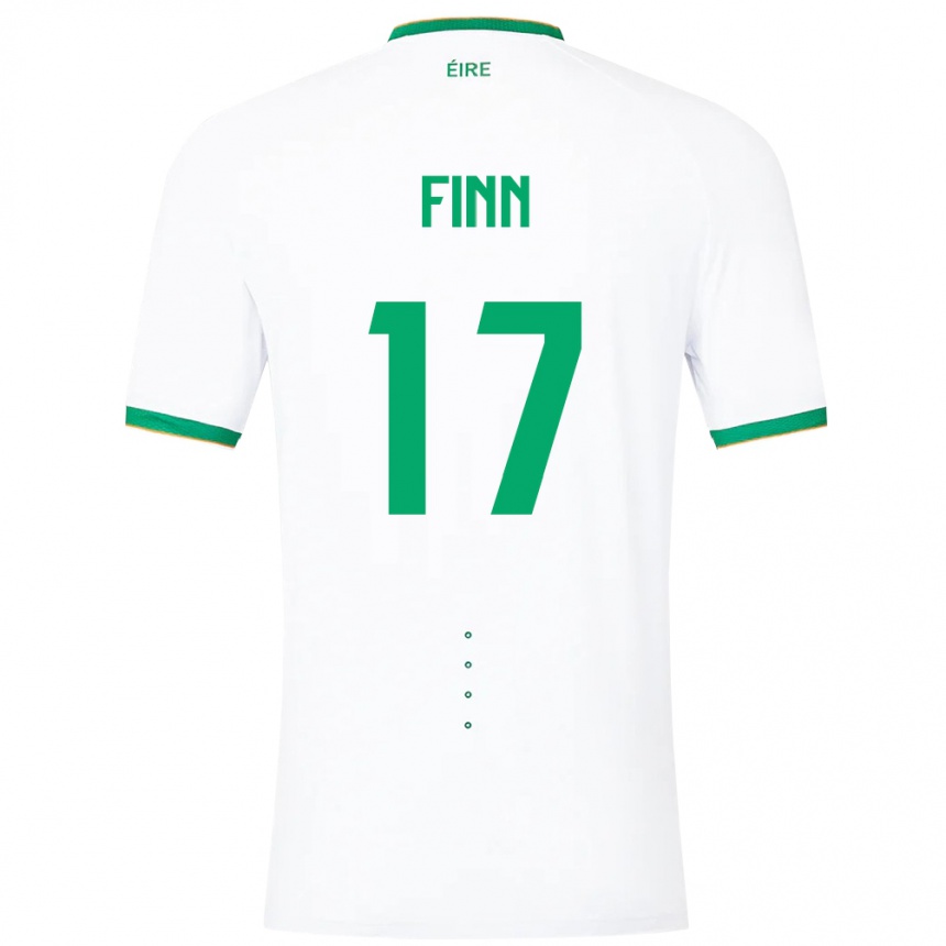 Kids Football Ireland Jamie Finn #17 White Away Jersey 24-26 T-Shirt Uk