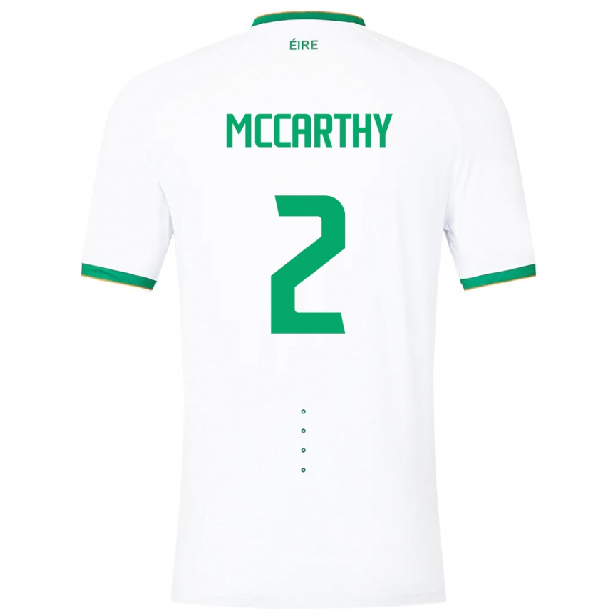 Kids Football Ireland Savannah Mccarthy #2 White Away Jersey 24-26 T-Shirt Uk