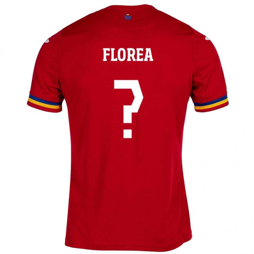 Kids Football Romania Andrei Florea #8 Red Away Jersey 24-26 T-Shirt Uk