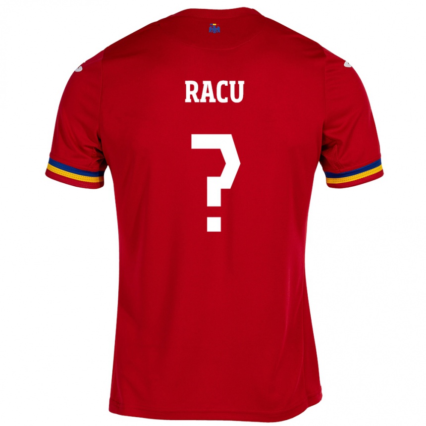 Kids Football Romania Andrei Racu #0 Red Away Jersey 24-26 T-Shirt Uk