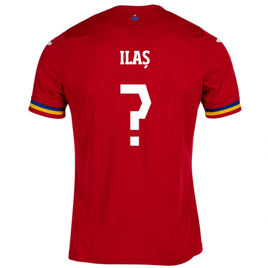 Kids Football Romania Narcis Ilaș #0 Red Away Jersey 24-26 T-Shirt Uk