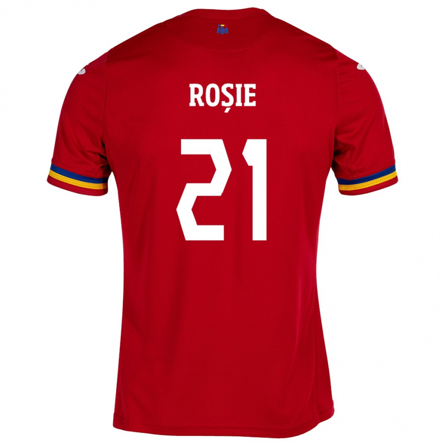 Kids Football Romania Genoveva Roșie #21 Red Away Jersey 24-26 T-Shirt Uk