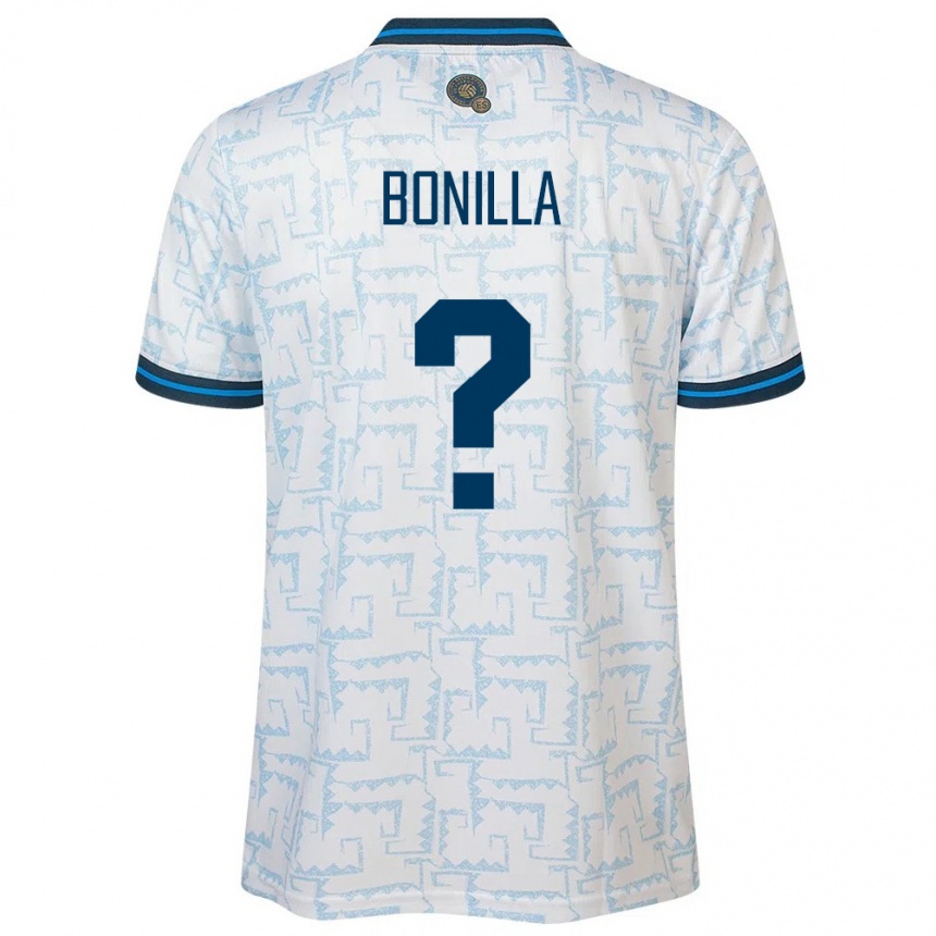 Kids Football El Salvador Nelson Bonilla #0 White Away Jersey 24-26 T-Shirt Uk