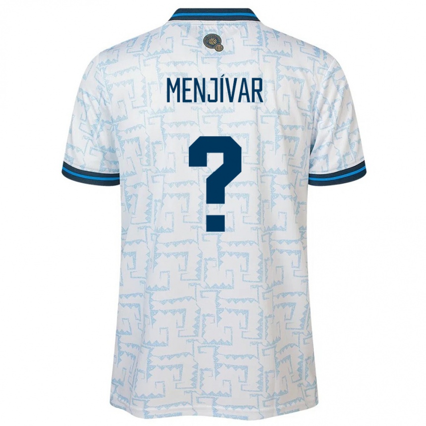 Kids Football El Salvador Leonardo Menjívar #0 White Away Jersey 24-26 T-Shirt Uk