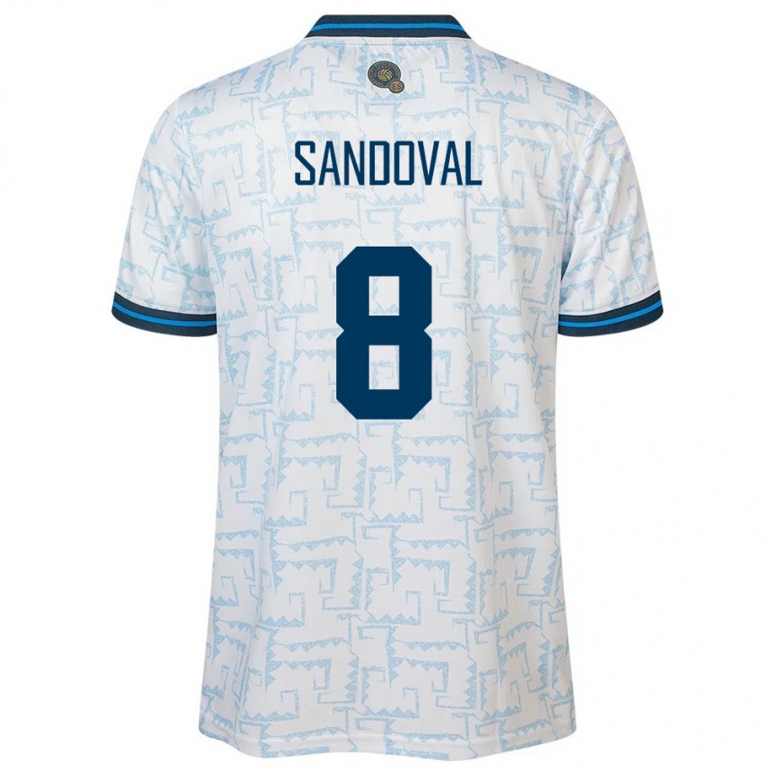 Kids Football El Salvador Emerson Sandoval #8 White Away Jersey 24-26 T-Shirt Uk