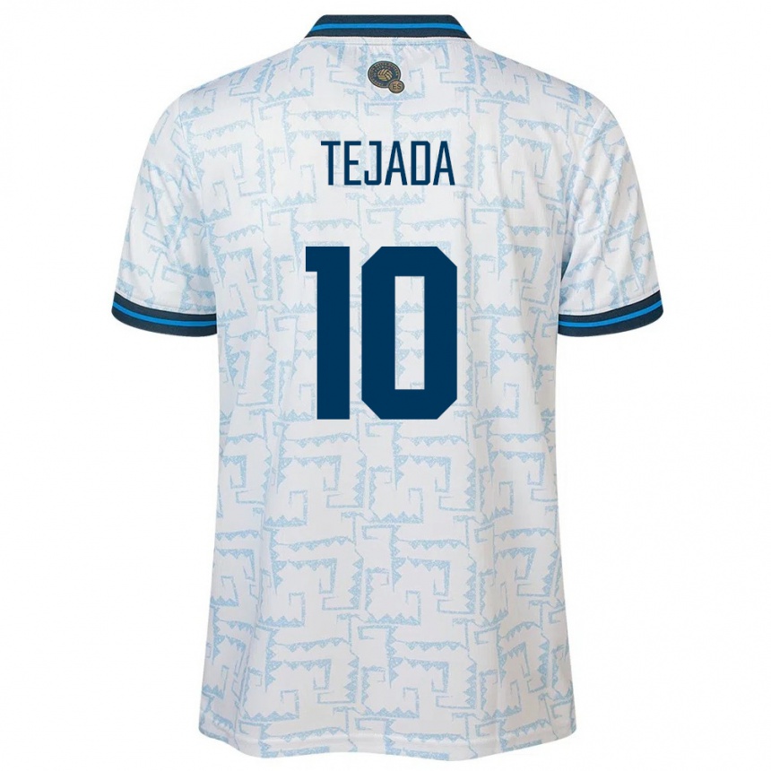 Kids Football El Salvador Rafael Tejada #10 White Away Jersey 24-26 T-Shirt Uk