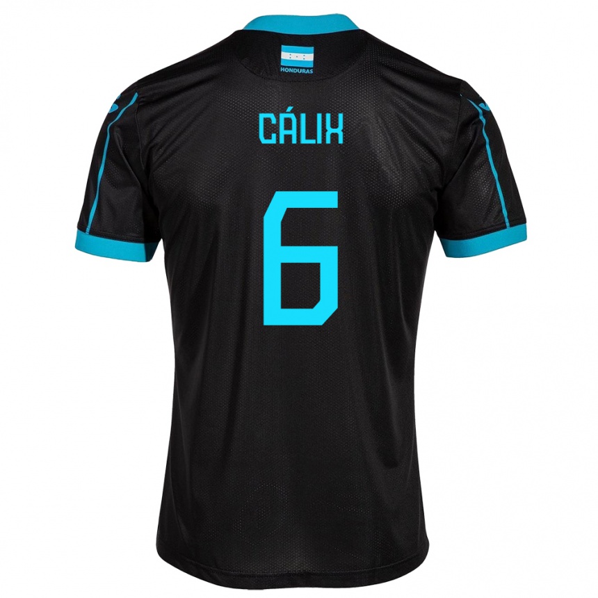 Kids Football Honduras Noel Cálix #6 Black Away Jersey 24-26 T-Shirt Uk