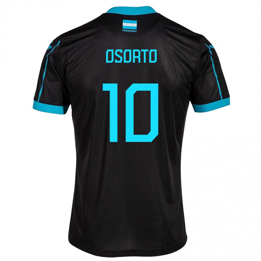 Kids Football Honduras Roberto Osorto #10 Black Away Jersey 24-26 T-Shirt Uk