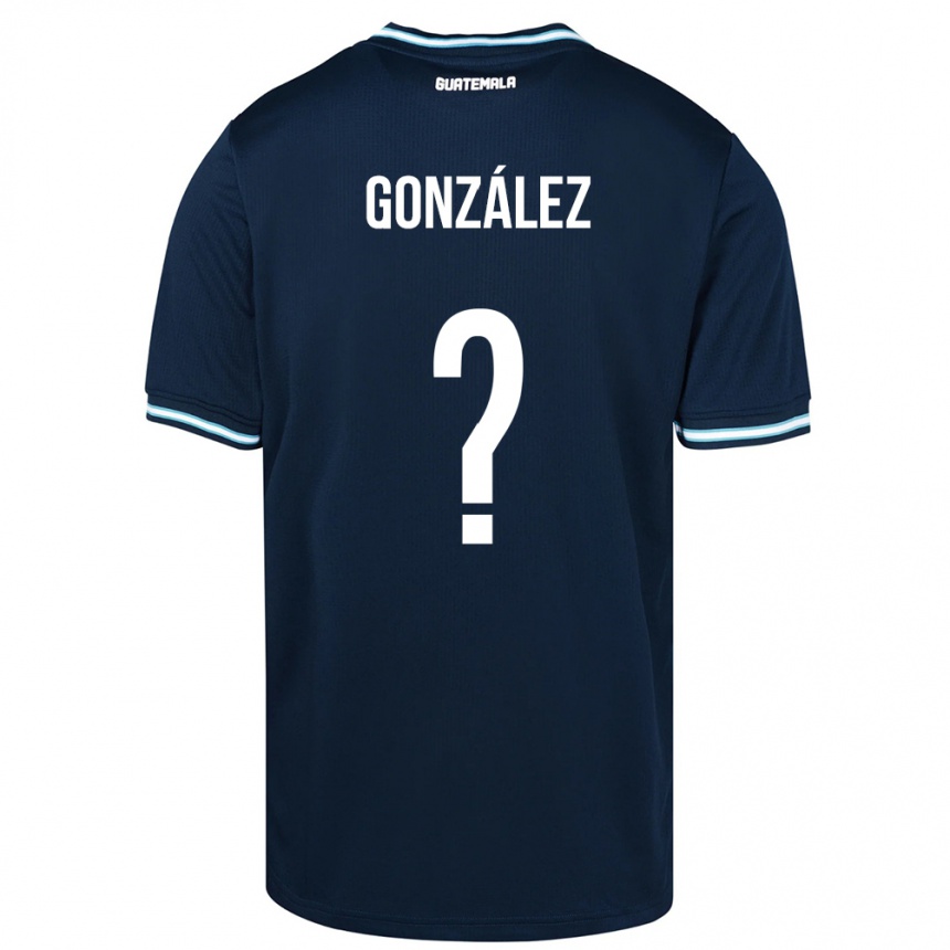 Kids Football Guatemala Erick González #0 Blue Away Jersey 24-26 T-Shirt Uk