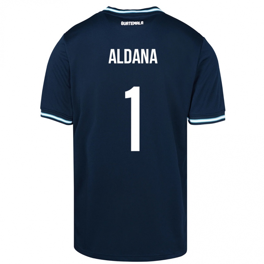 Kids Football Guatemala David Aldana #1 Blue Away Jersey 24-26 T-Shirt Uk