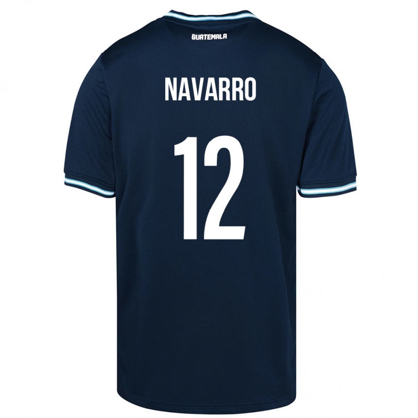 Kids Football Guatemala Kenderson Navarro #12 Blue Away Jersey 24-26 T-Shirt Uk