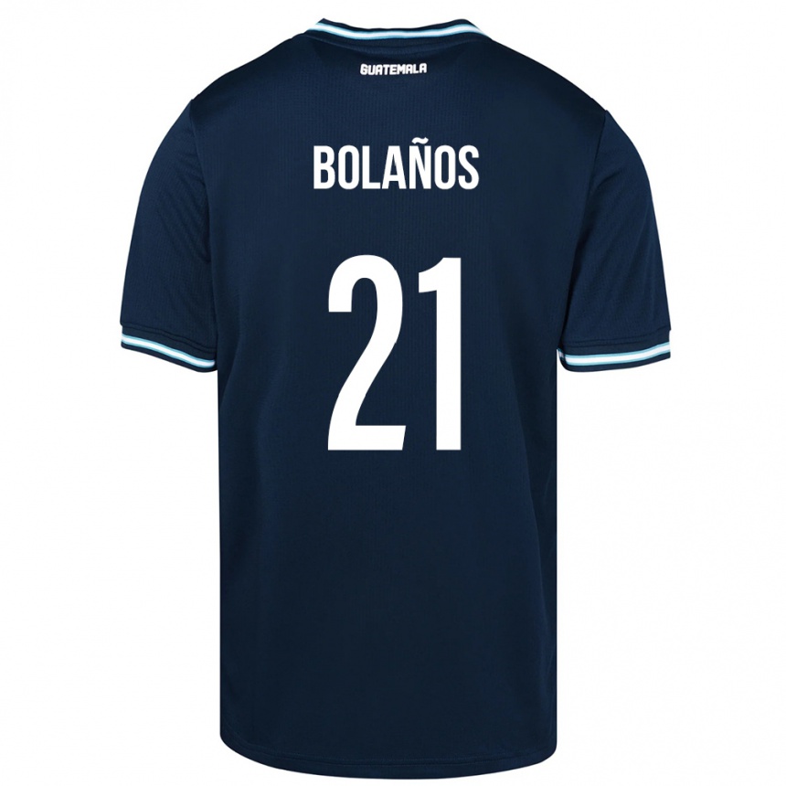 Kids Football Guatemala Diego Bolaños #21 Blue Away Jersey 24-26 T-Shirt Uk