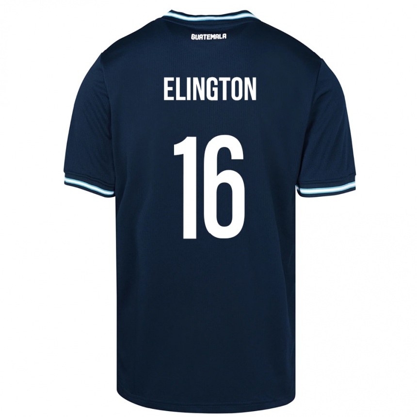 Kids Football Guatemala Elvi Elington #16 Blue Away Jersey 24-26 T-Shirt Uk